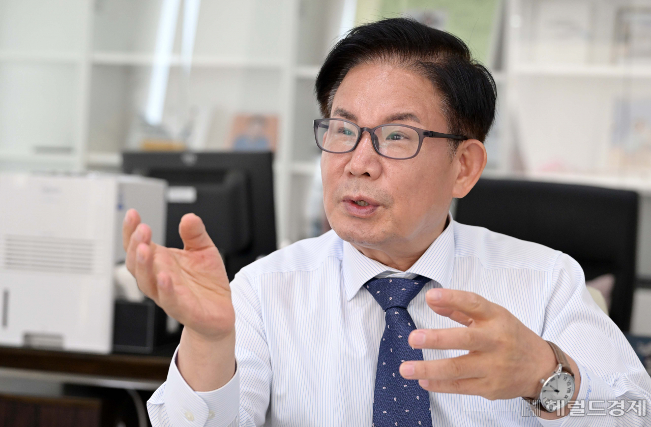 박강수 서울 마포구청장이 1일 헤럴드경제와 인터뷰를 하고 있다. 이상섭 기자