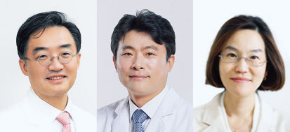 조영민(왼쪽부터) 서울대병원 교수, 원종철 상계백병원 교수, 이은정 강북삼성병원 교수