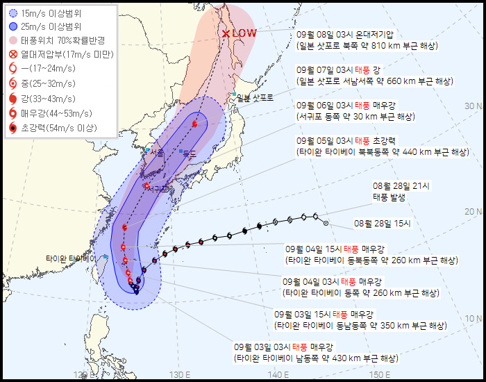 [기상청 제공]
