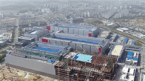 삼성전자 평택캠퍼스 전경 및 내부 시설. [삼성전자 제공]