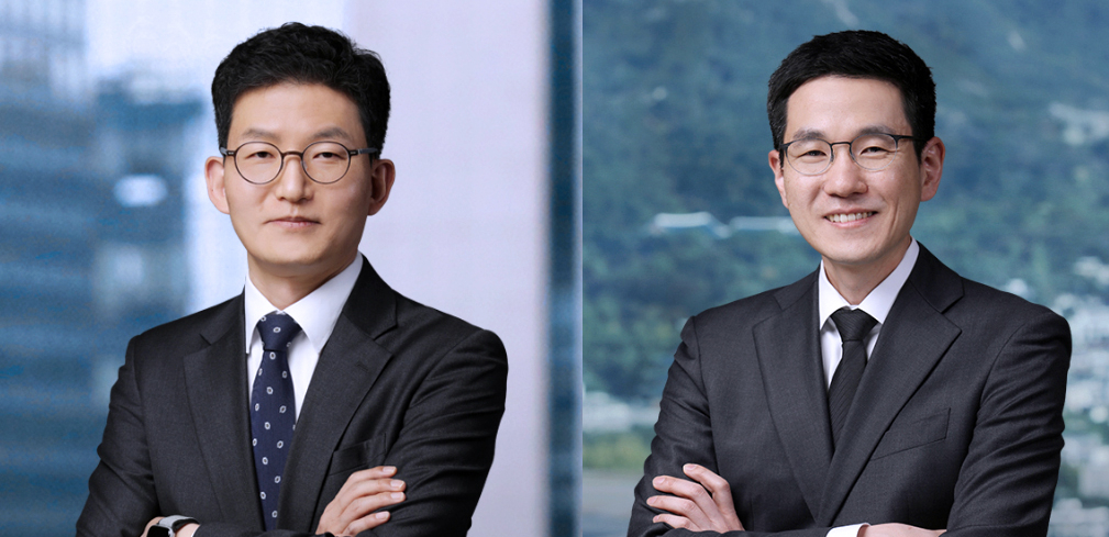 법무법인 태평양의 김준우 변호사(왼쪽)와 김우재 변호사. 태평양은 론스타가 제기한 6조원대 ISDS에서 우리 정부를 10년간 대리하며 청구금액의 4.6%만 인정되는 좋은 결과를 받는데 기여했다. [태평양 제공]