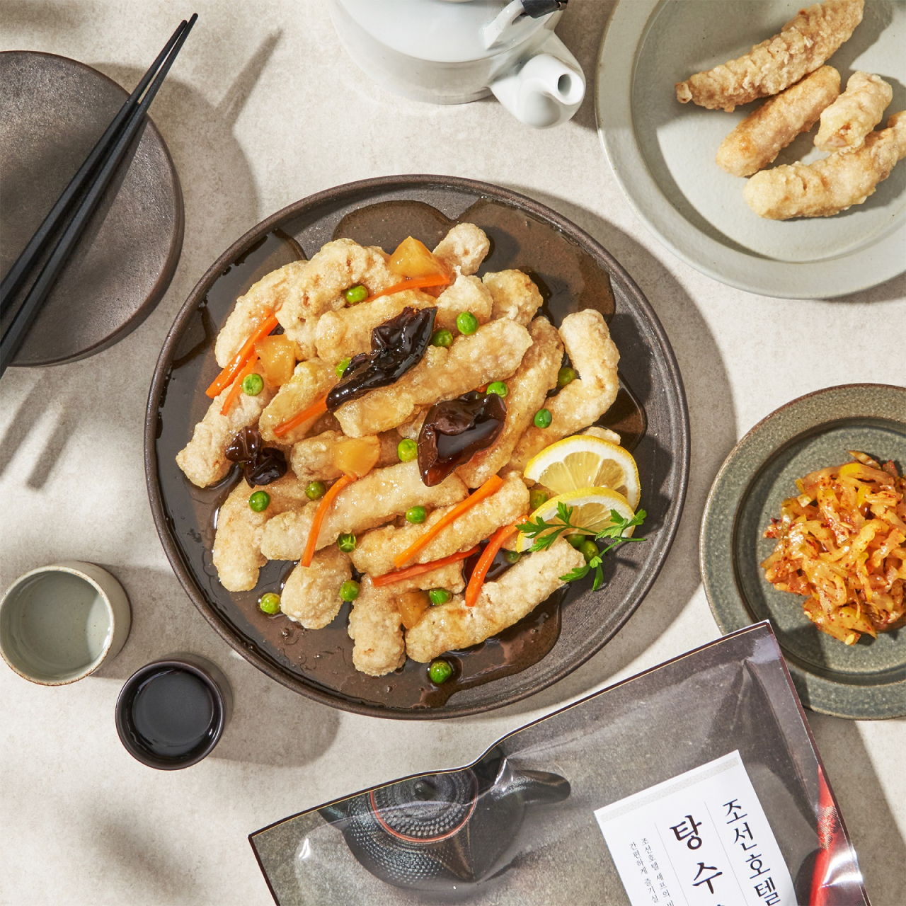 조선호텔이 판매 중인 가정간편식(HMR) 탕수육. [조선호텔앤리조트 제공]
