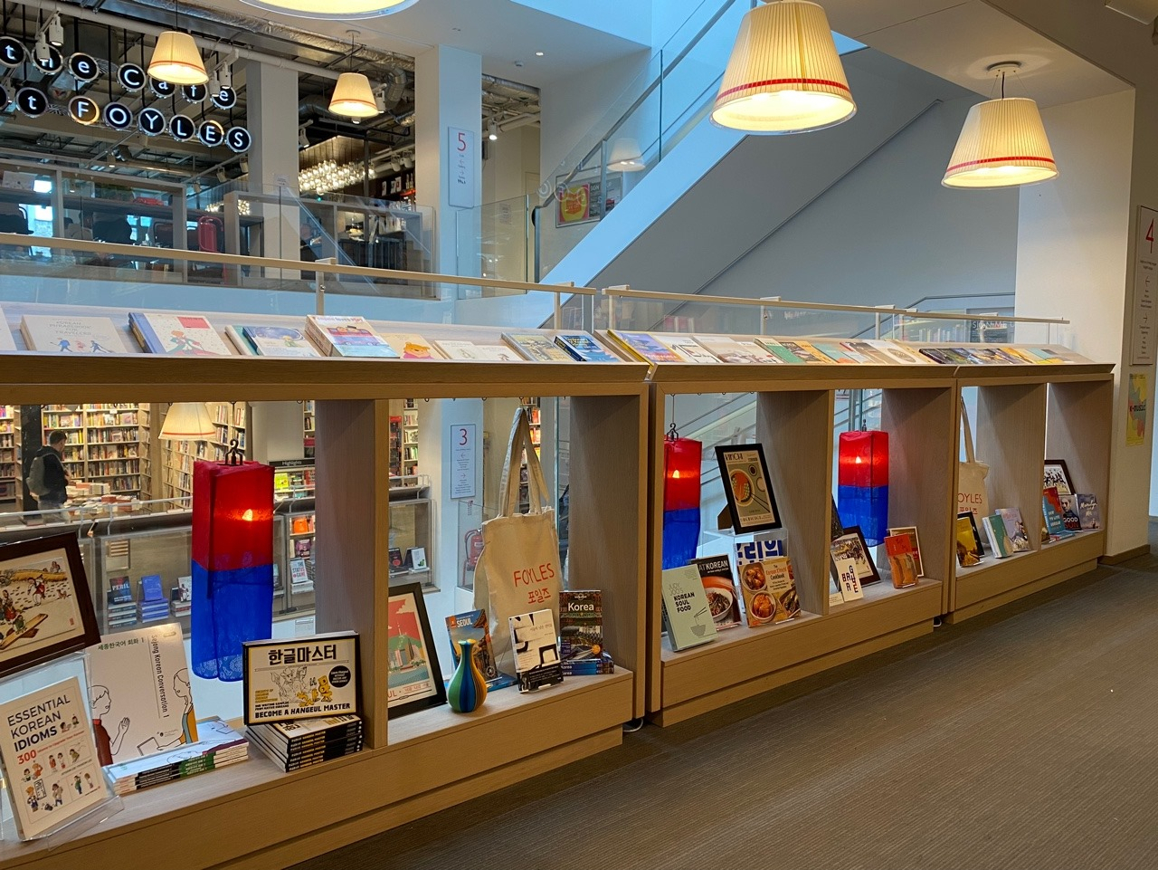 Korean books are on display at Foyles bookstore in London during last year's "Korean Culture Month." (Korean Cultural Center in the UK)