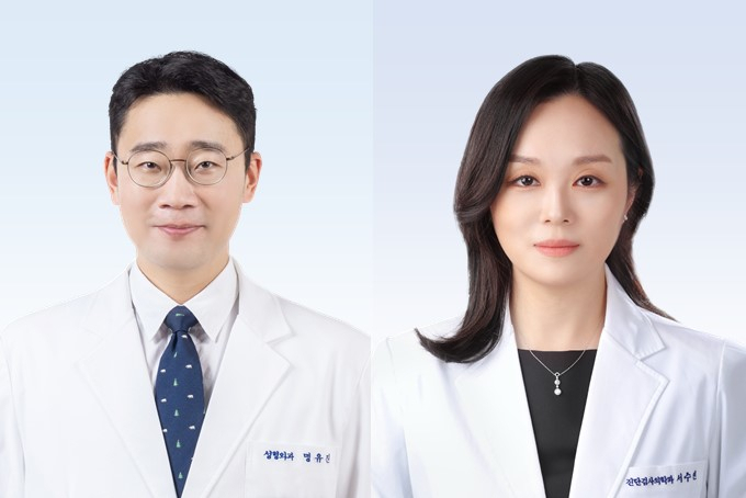 왼쪽부터 분당서울대병원 성형외과 명유진 교수, 진단검사의학과 서수현 교수