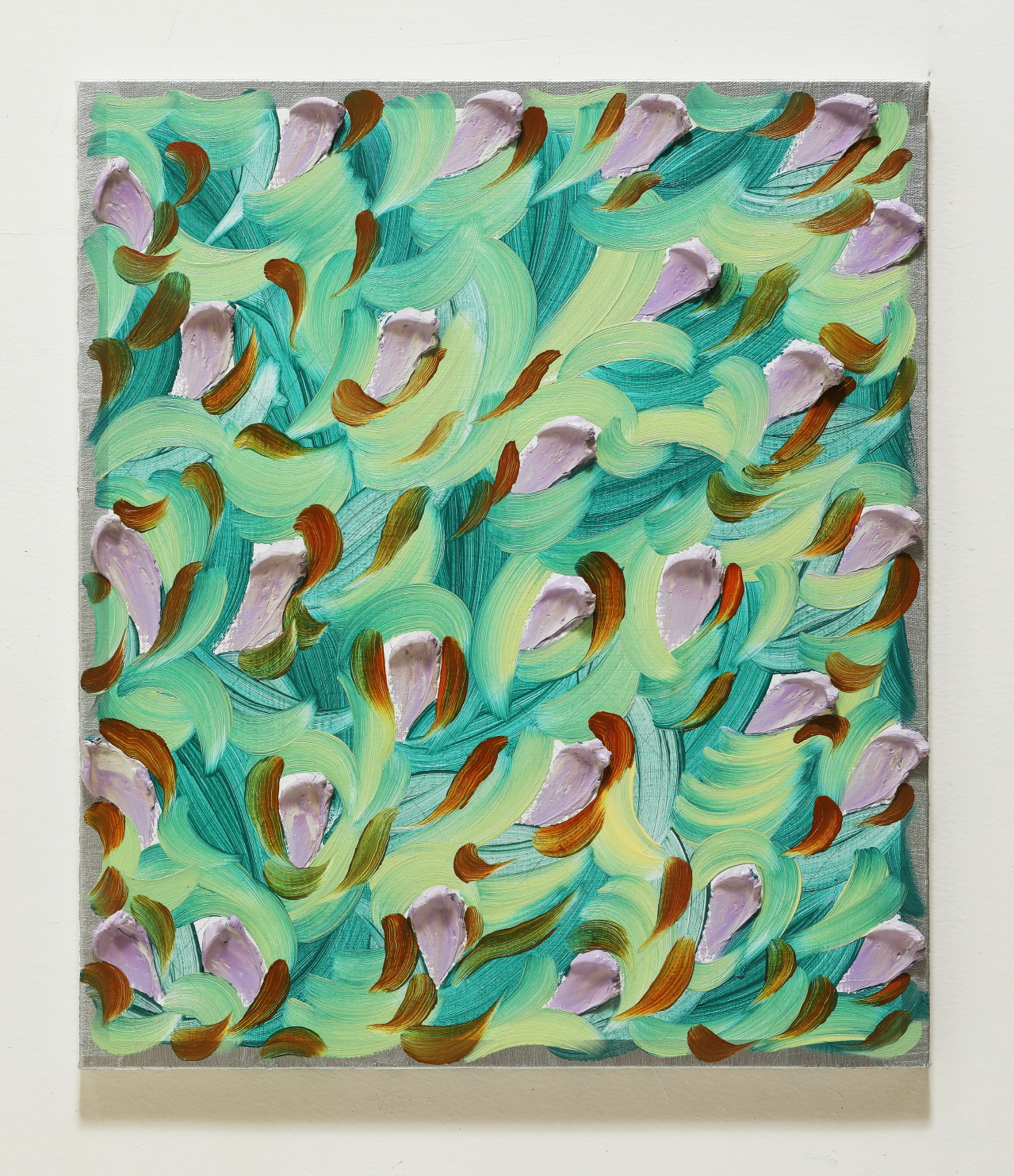 유화작업인데도 두껍고 무겁다기 보다 맑고 투명하다. 김미영, Dawn Walk, 53 x 45.5 cm, Oil on canvas, 2022[사진=이화익갤러리 제공]