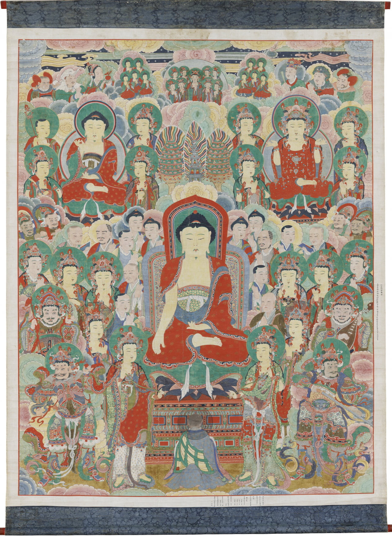 칠장사 삼불회 괘불탱_전체그림