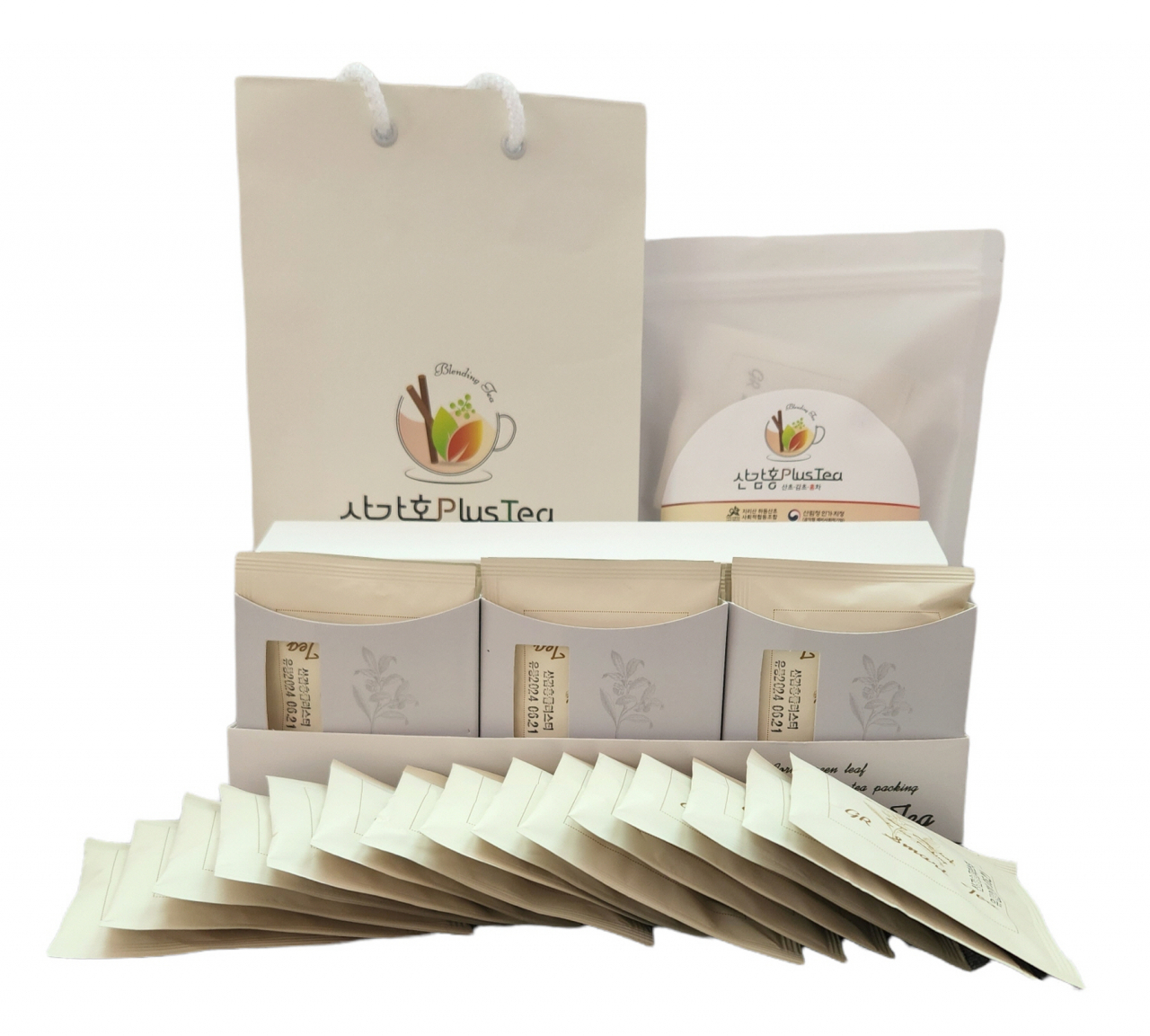 산초나무 열매(이하 산초)와 감초, 홍차를 섞은 ‘산감홍 플러스티’