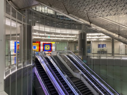 Noksapyeong Station is one big art project