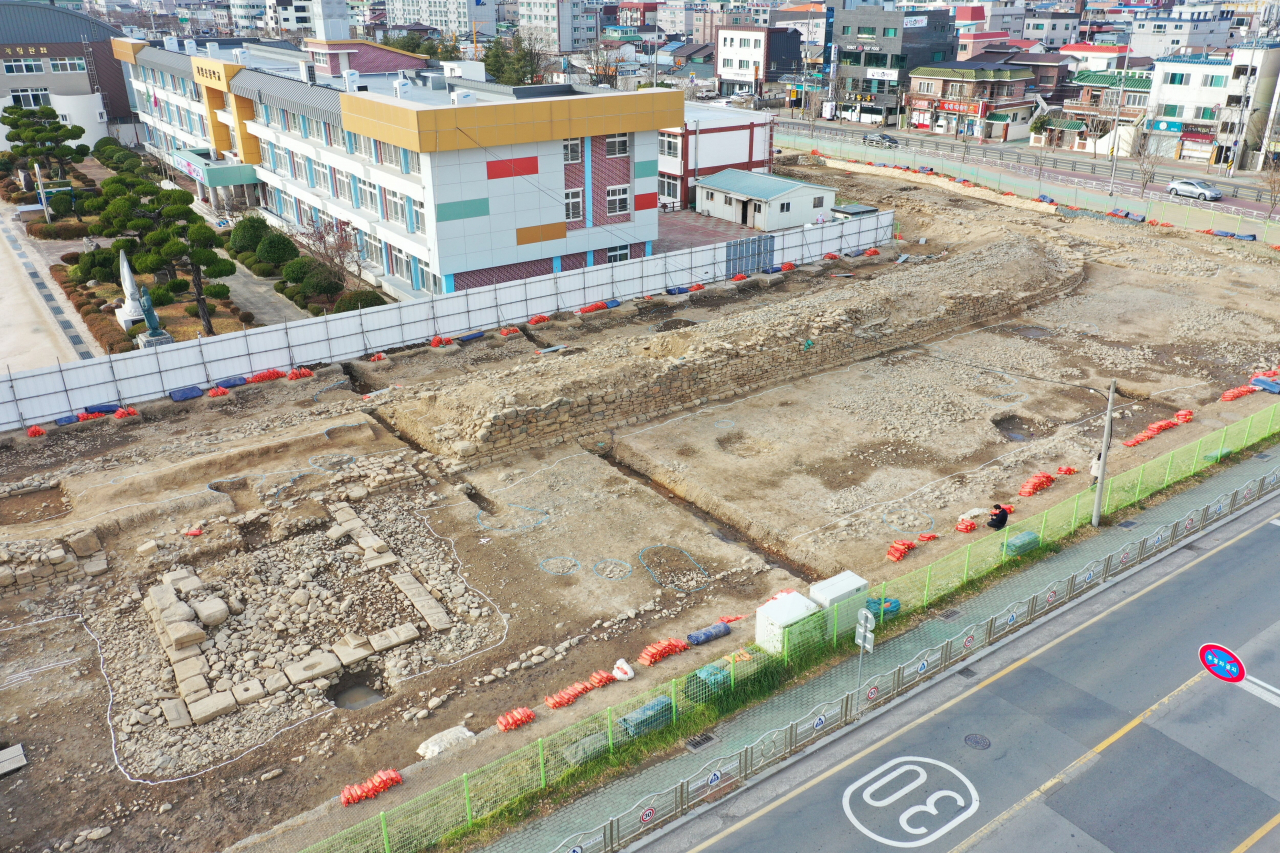 경주읍성 동벽 부분