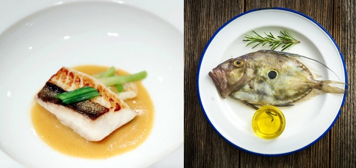 2018 남북정상회담 만찬 메뉴였던 달고기 구이(왼쪽), 달고기(오른쪽) [청와대 제공, 123RF]