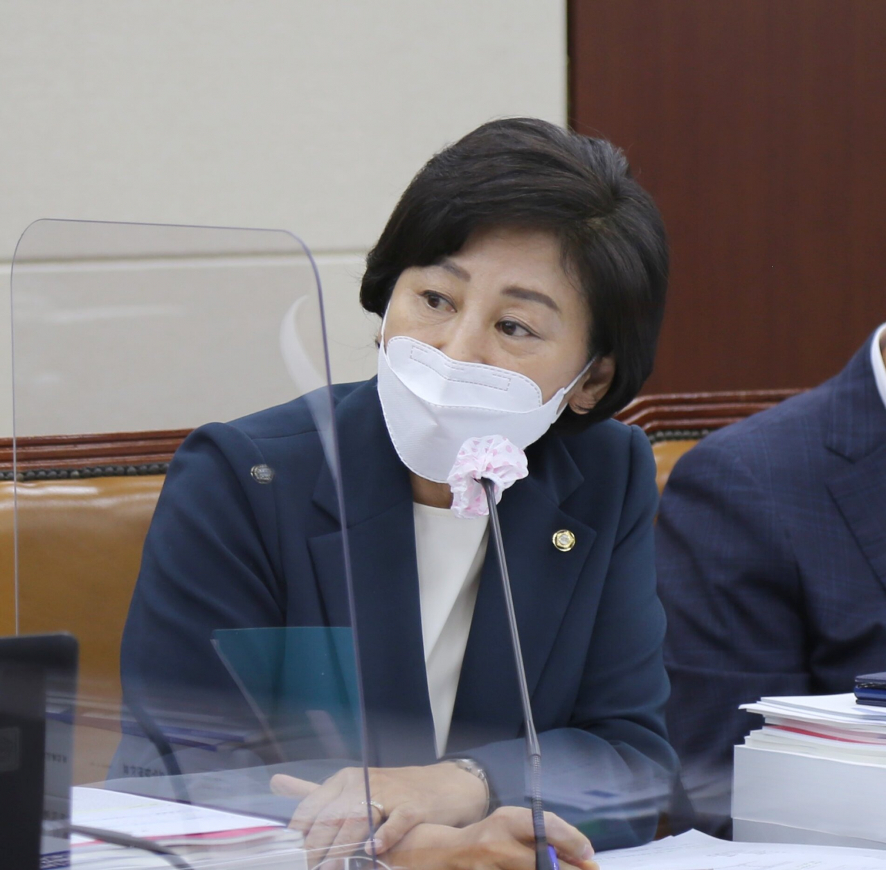 남인순의원 질의 모습