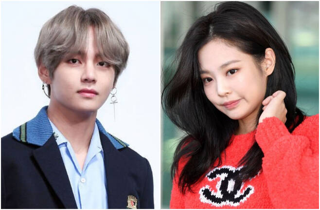 방탄소년단 뷔와 블랙핑크 제니