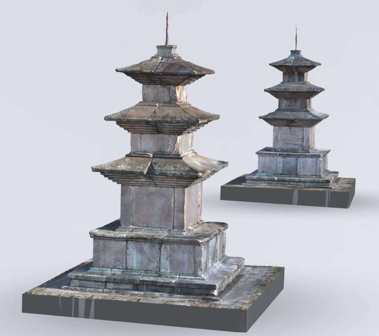 경주 감은사지 3층석탑 3차원 이미지 캡쳐