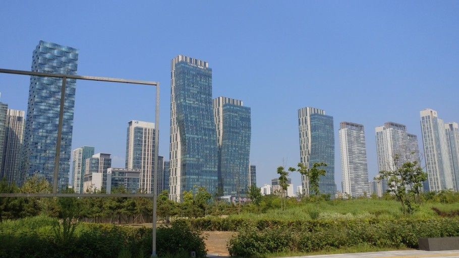 인천 송도국제도시 주거단지 전경