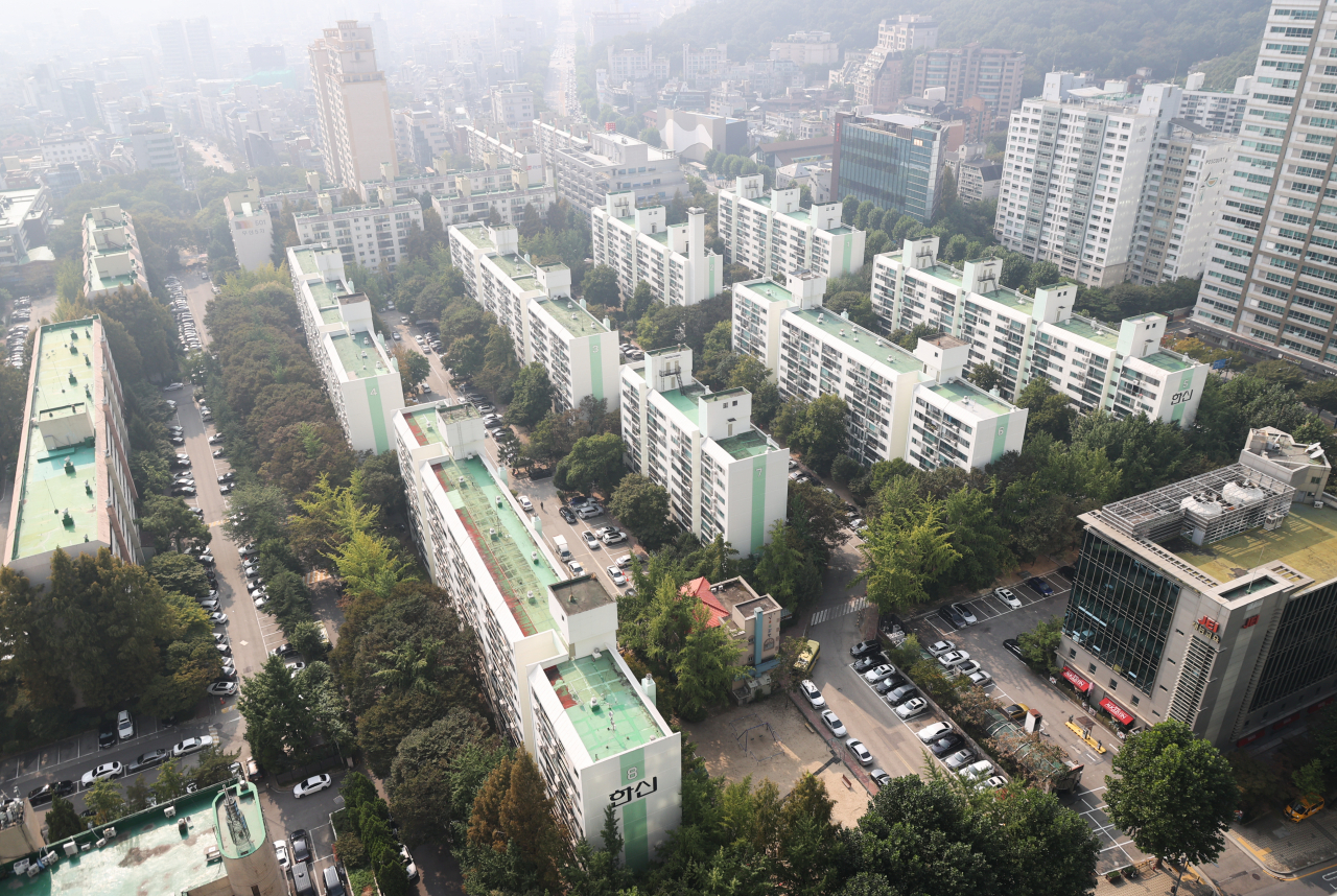 지난달 29일 서울 강남구 도곡동 개포한신아파트 일대 모습. [연합]