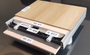 다담솔루션의 모듈형패널 단면 모형. [다담솔루션 제공]