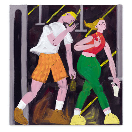 그레이스 웨이버, 무제 (주차장의 커플), 2022 Grace Weaver / Courtesy Galerie Max Hetzler Berlin