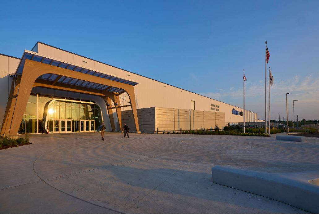 An exterior view of Ultium Cells factory in Warren, Ohio, in August (Ultium Cells)