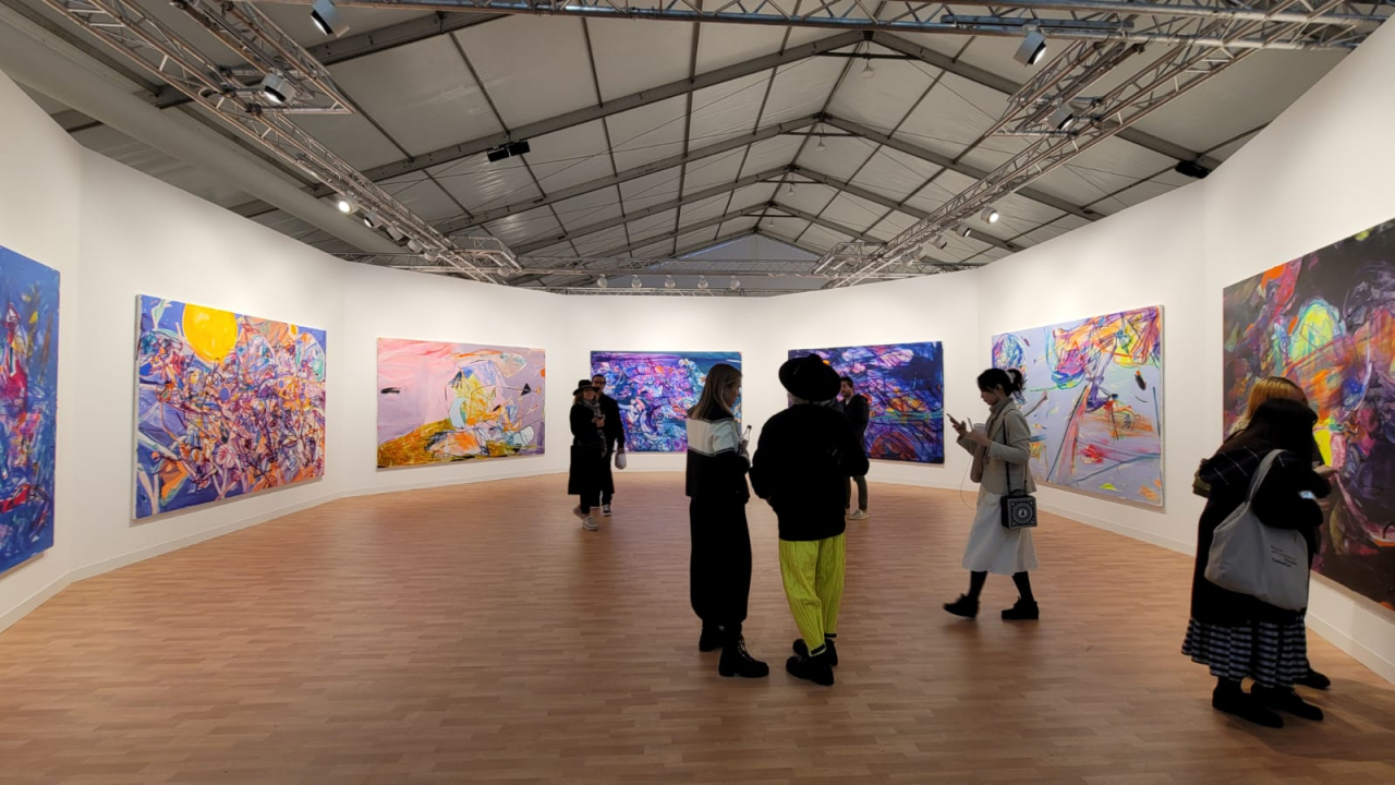 가고시안 갤러리에서 선보인 자데 파도주티미 작업들 [사진=헤럴드DB]