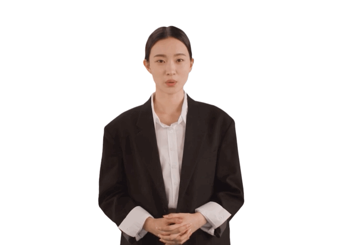클래스101의 가상인간 백하나가 강의를 하는 모습. [클래스101 캡처]
