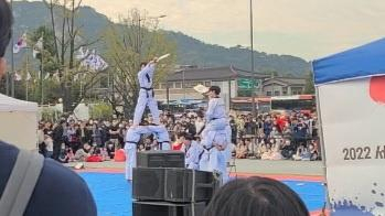 2022 서울시 태권도 상설공연. 제보자 A씨가 사건 당시 촬영한 사진. [연합, 제보자 A씨 제공]