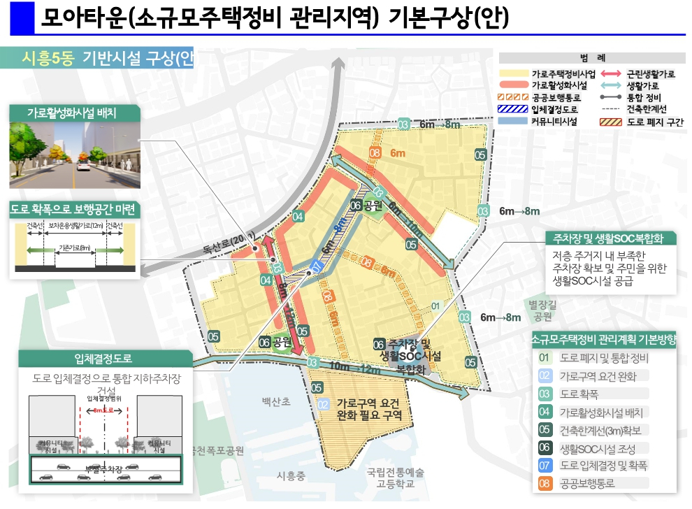 시흥5동 모아타운 기본구상안. [금천구 제공]