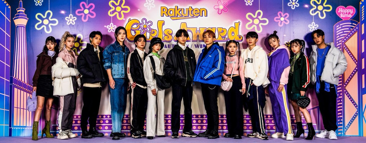 K-STREET FASHION -- Japanese models pose for a photo after wearing fashion items from South Korean street fashion brand Nerdy at Rakuten GirlsAward 2022 in Tokyo, one of the three largest fashion events in the city. Nerdy was invited as a special brand for the show’s finale. (APR)