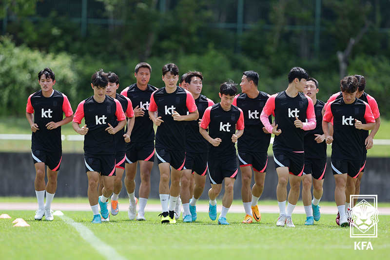축구 국가대표팀 훈련 모습 [KFA 제공]