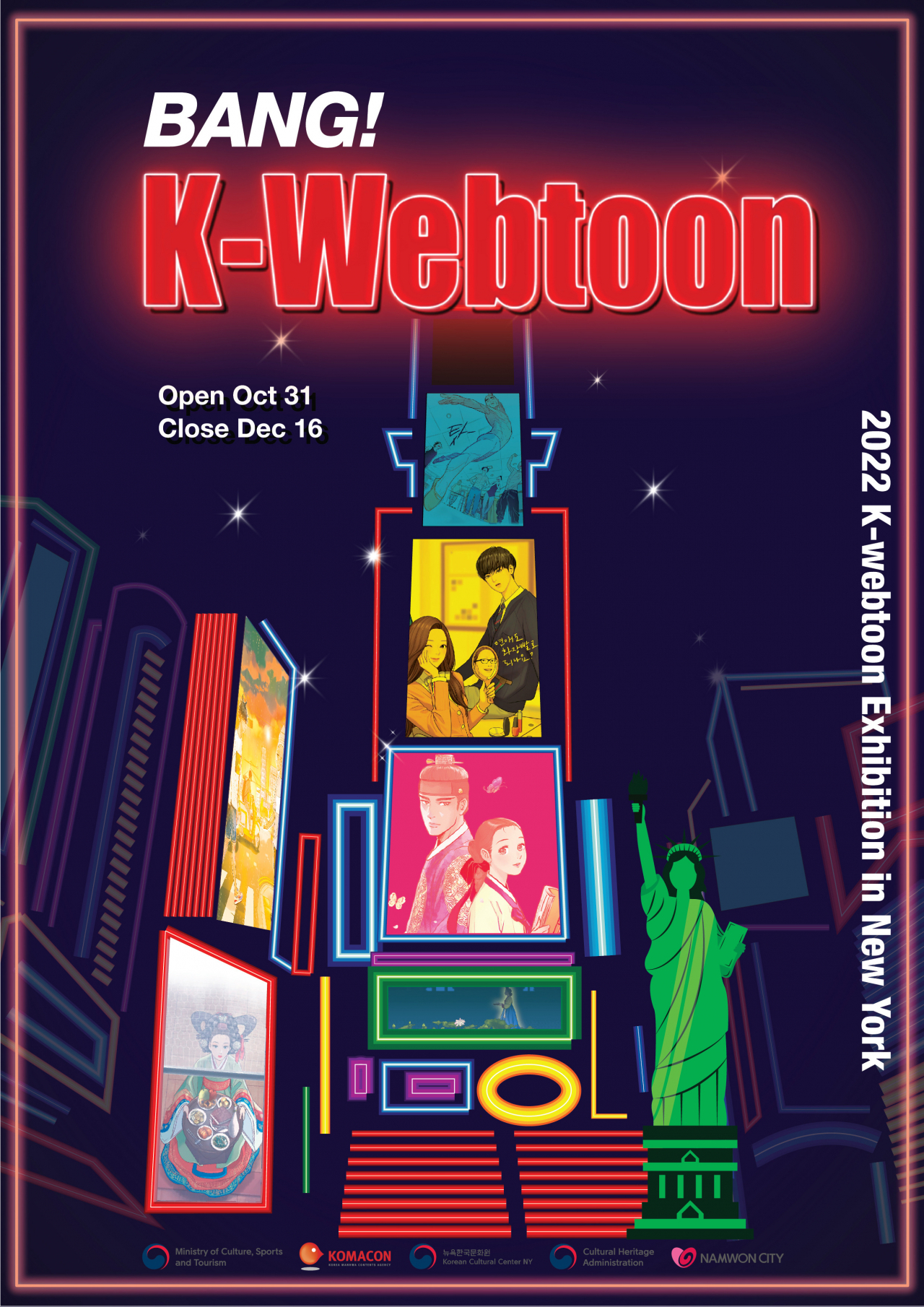 Poster image for "Bang! K-webtoon" (Korea Manhwa Contents Agency)