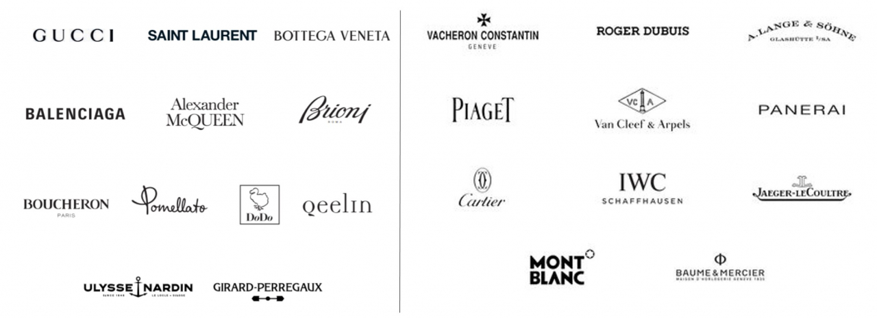 ‘케링’(Kering) 그룹 대표 토토사이트 슈어맨(왼쪽), ‘리치몬트’(Richemont) 그룹 대표 토토사이트 슈어맨(오른쪽).