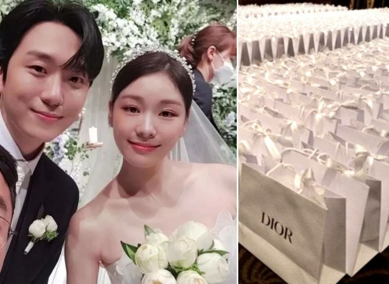 김연아-고우림 부부의 결혼식 사진과 답례품 [온라인커뮤니티·인스타그램]