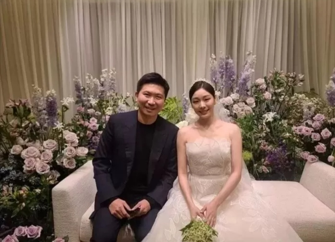 유승민(왼쪽) IOC 위원이 신부대기실에서 김연아와 함께 찍은 사진을 공개했다. [유승민 인스타그램 캡처]