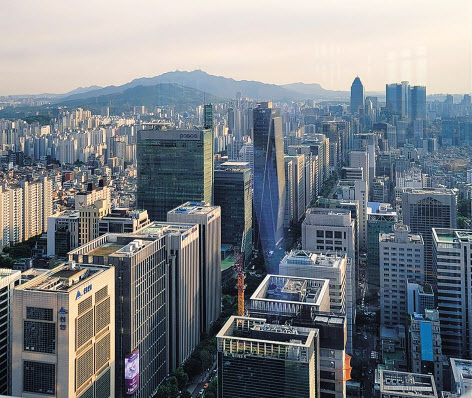 서울 강남구 테헤란로 일대 기업들이 밀집된 모습. [헤럴드경제DB]