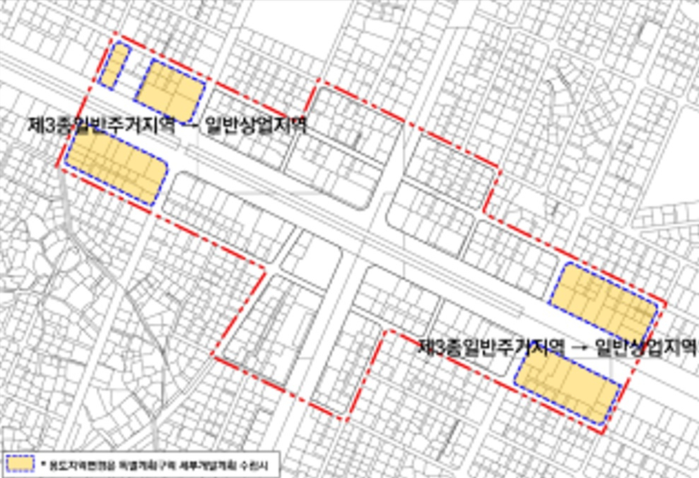 군자역일대 도면. [광진구 제공]