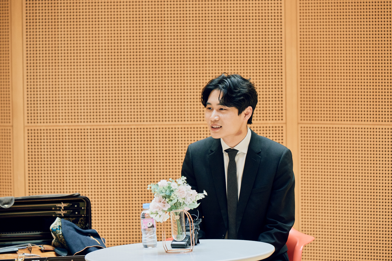 Yang In-mo talks during a press conference held at Lotte Concert Hall on Thursday. (Lotte Concert Hall)