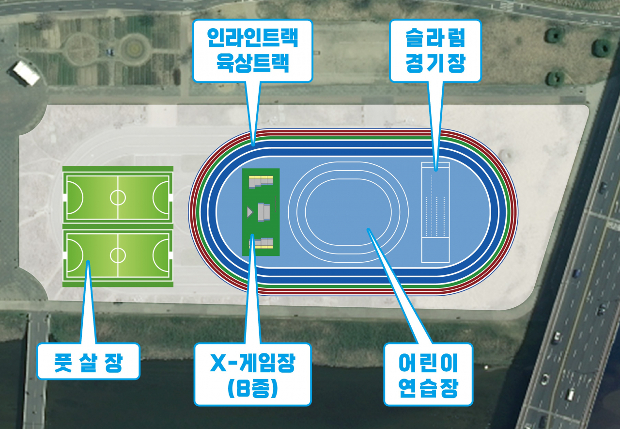 서울 영등포구 안양천 인라인장 리모델링 계획. [영등포구 제공]