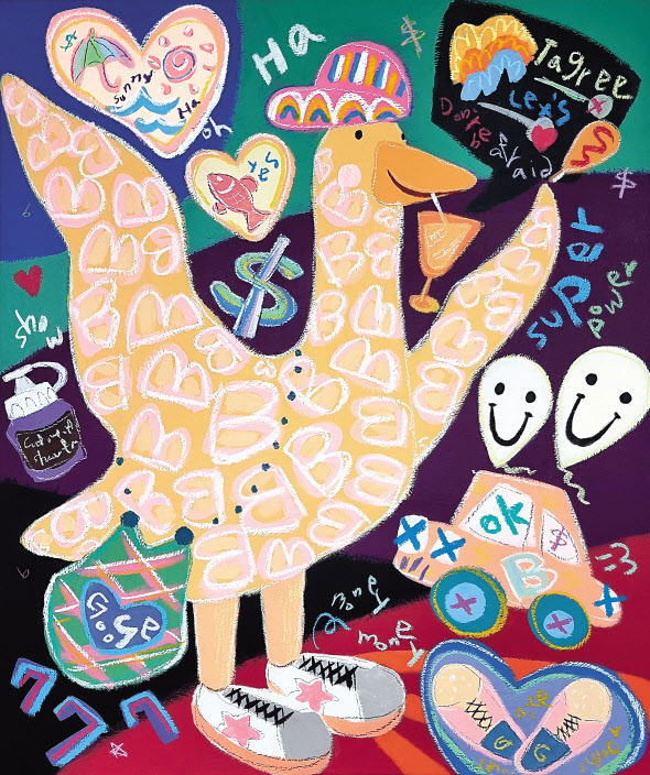 이동훈, Good things-178, acrylic and oil pastel on canvas, 60.6&times;72.7cm, 2022