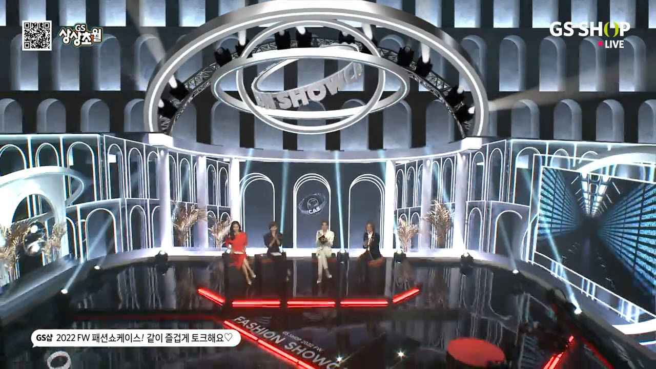 지난 10월 15일 GS샵 디지털 스튜디오에서 진행된 패션쇼케이스 방송.[GS샵 제공]
