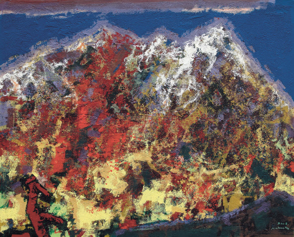 산의 울림, 캔버스에 아크릴, 162.2X130.3cm, 2008 [헤럴드아트데이 제공]