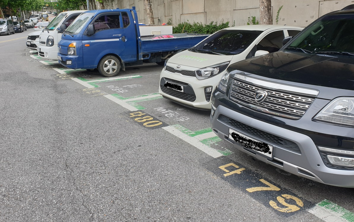 사당동 대림아파트 주변의 사물인터넷(IoT) 공유주차장. [동작구 제공]