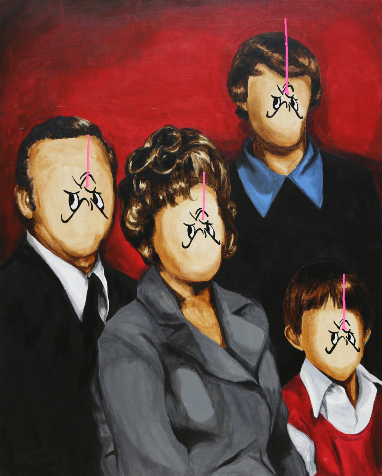 buggy, A family portrait3, Acrylic on canvas, 100 x 80.5 cm, 2022 [사진=갤러리애프터눈]