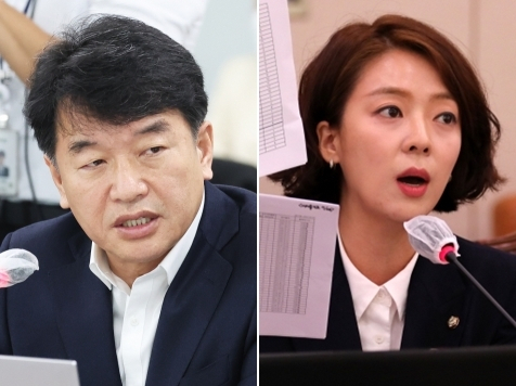 더불어민주당 문진석 의원(왼쪽)과 국민의힘 배현진 의원 [연합]