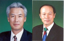 여수상의 박용하 전 회장(사진 왼쪽)과 이용규 현 회장.