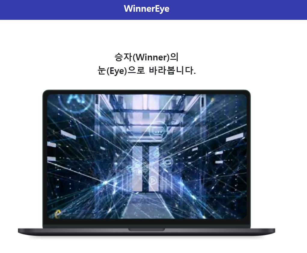 위너아이 공공기관 평가 서비스 웹페이지 [위너아이 웹페이지 캡처]