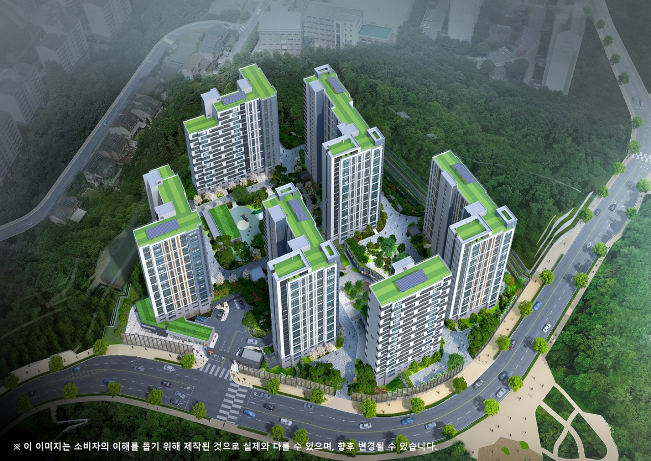 e편한세상 죽전 프리미어포레 조감도