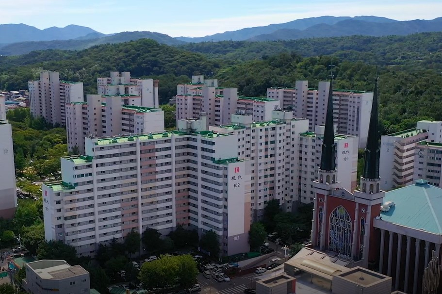 명일현대아파트 모습. [쌍용건설]
