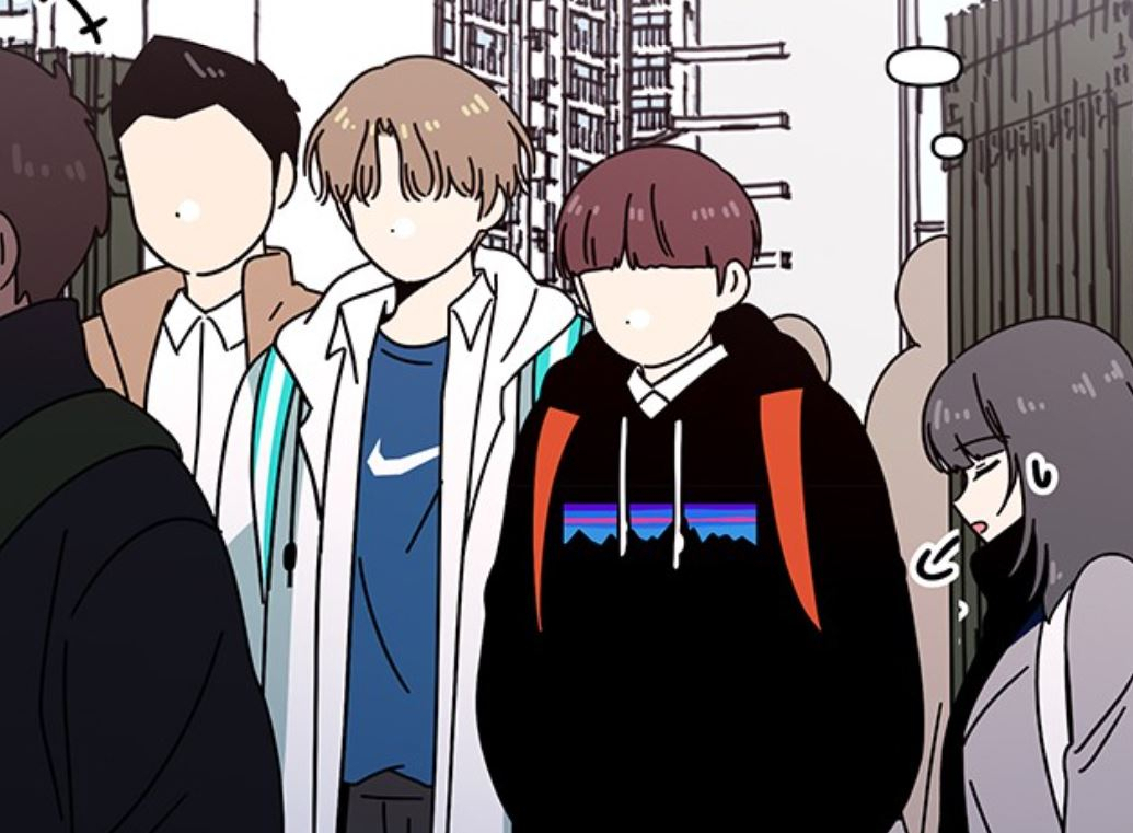 네이버웹툰이 ‘청춘블라썸’에 등장한 스트리트 브랜드 널디(NERDY)의 후드 티셔츠. [널디 홈페이지]