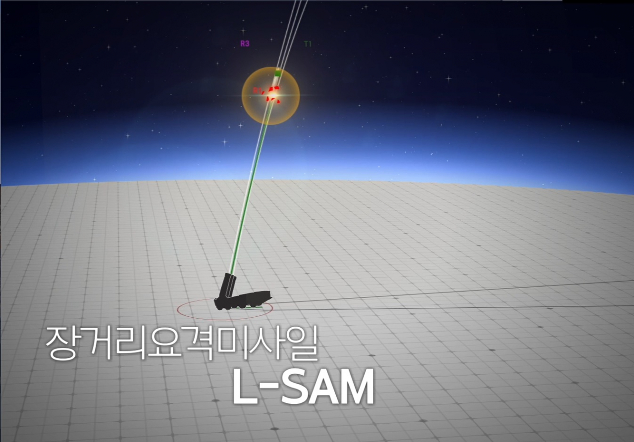 한국형 사드로 불리는 장거리 지대공미사일 ‘L-SAM’의 탄도탄·항공기를 목표로 한 요격시험이 최근 성공한 것으로 알려졌다. L-SAM 개념도. [헤럴드DB]