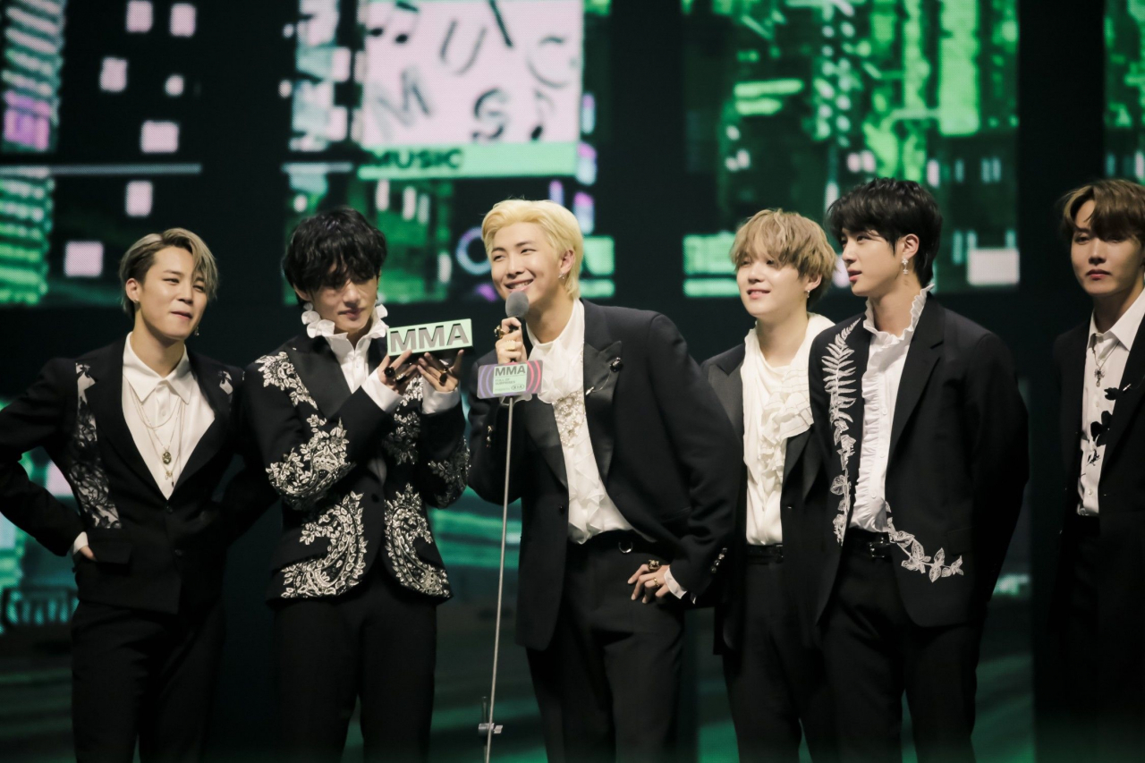 ‘MMA 2018’에서의 방탄소년단 [카카오엔터테인먼트 제공]