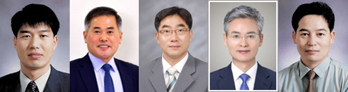 사진 왼쪽부터 강윤수·신동원·이병운·조래철·허재선 교수.(가나다 순)